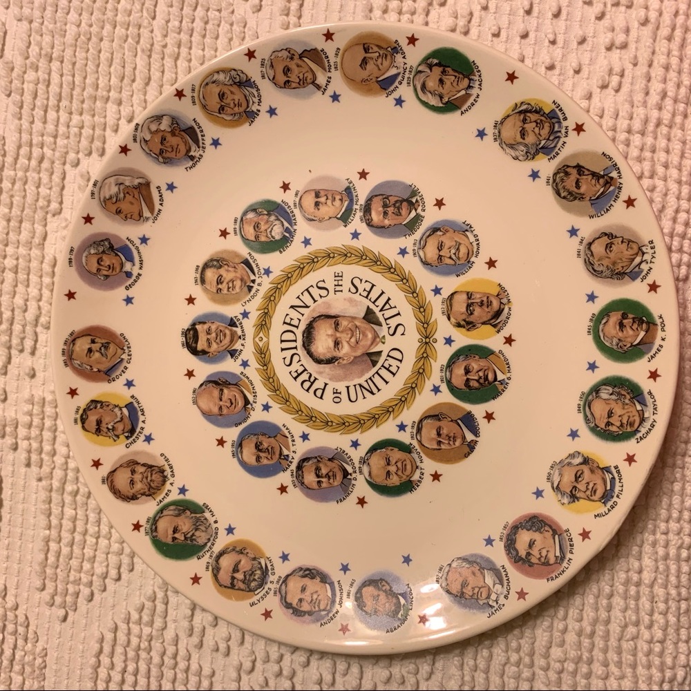 Vintage 1969 Homer Laughlin President Nixon plate